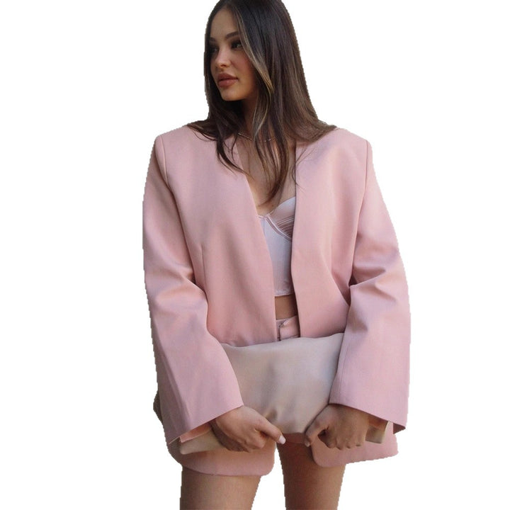 Damen oversized Blazerjacke im minimalistischen Design Drune