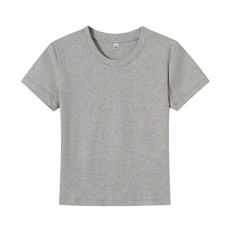Damen Basic T-Shirt mit Rundhalsausschnitt und atmungsaktivem Material Drune