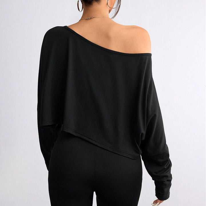 Damen lässiges Oversized Crop-Top Drune