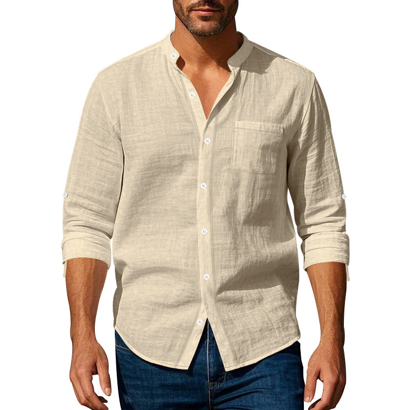 Herren leichtes Leinenhemd Drune