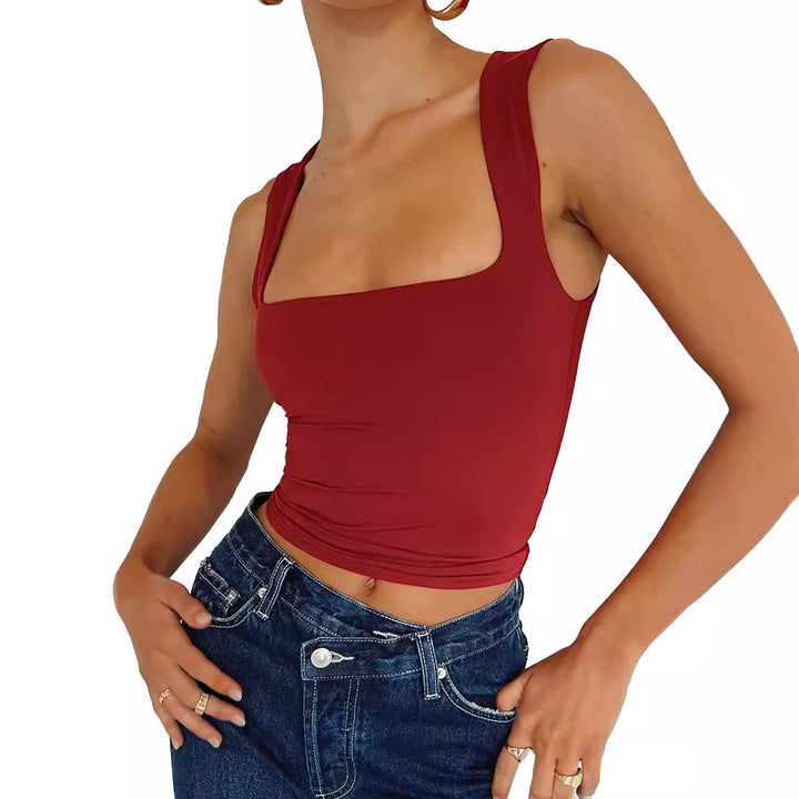 Damen Tanktop mit anpassbarem Schnitt und breiten Trägern Drune