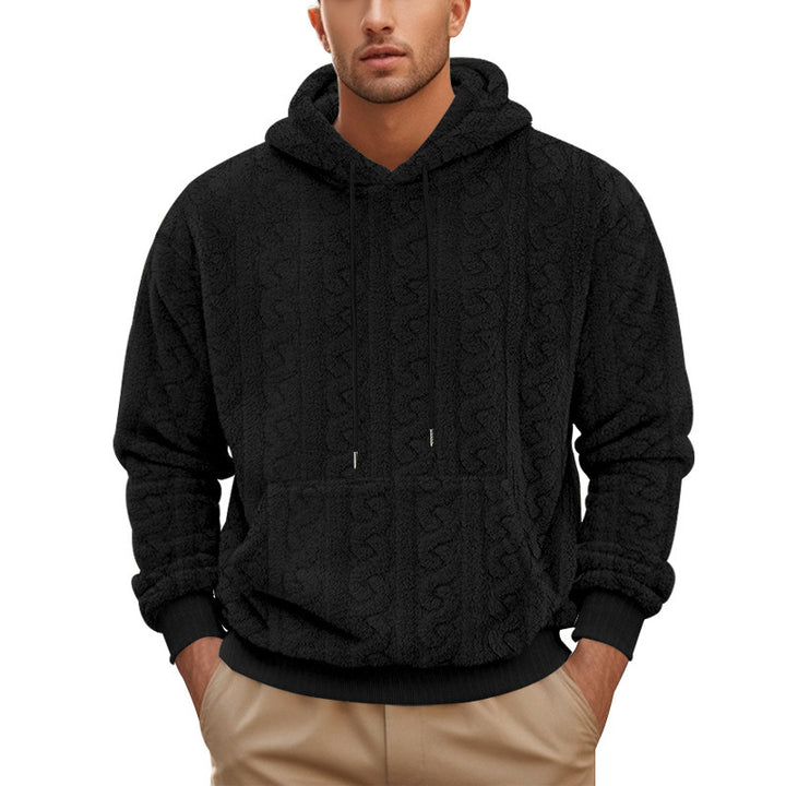 Herren Kapuzensweatshirt aus kuscheligem Material mit detaillierter Struktur Drune