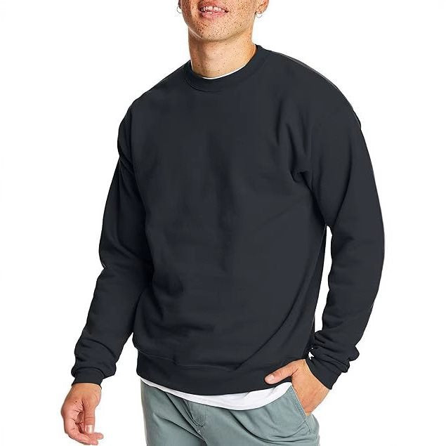 Herren Freizeitpullover mit Rundhalsausschnitt und lockerer Passform Drune