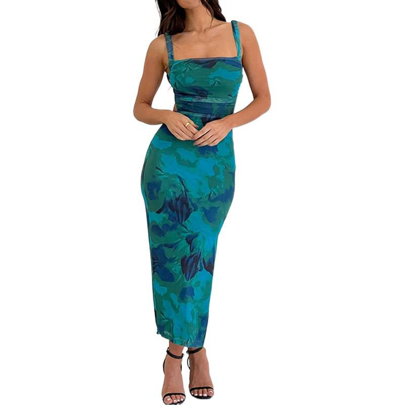 Damen Maxikleid im eleganten Camouflage-Design Drune