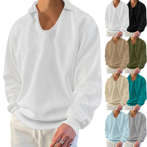 Herren lässiger Pullover mit strukturiertem Stoff und modernem Schnitt Drune