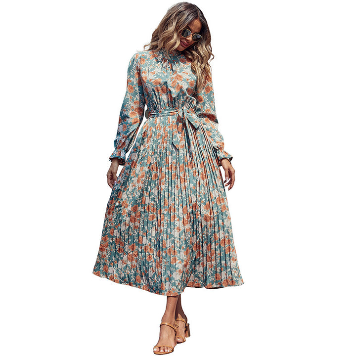 Damen Maxi-Kleid mit elegantem Blumenmuster Drune