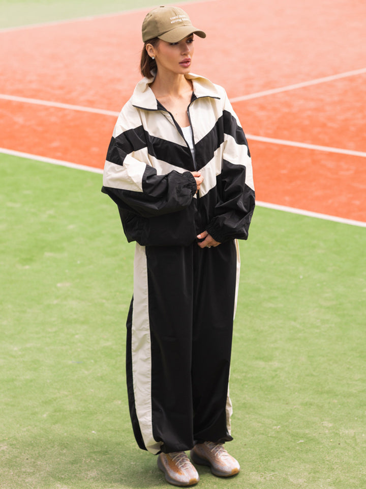 Damen Sportliche Freizeitjacke mit hohem Kragen und elastischen Bündchen Drune