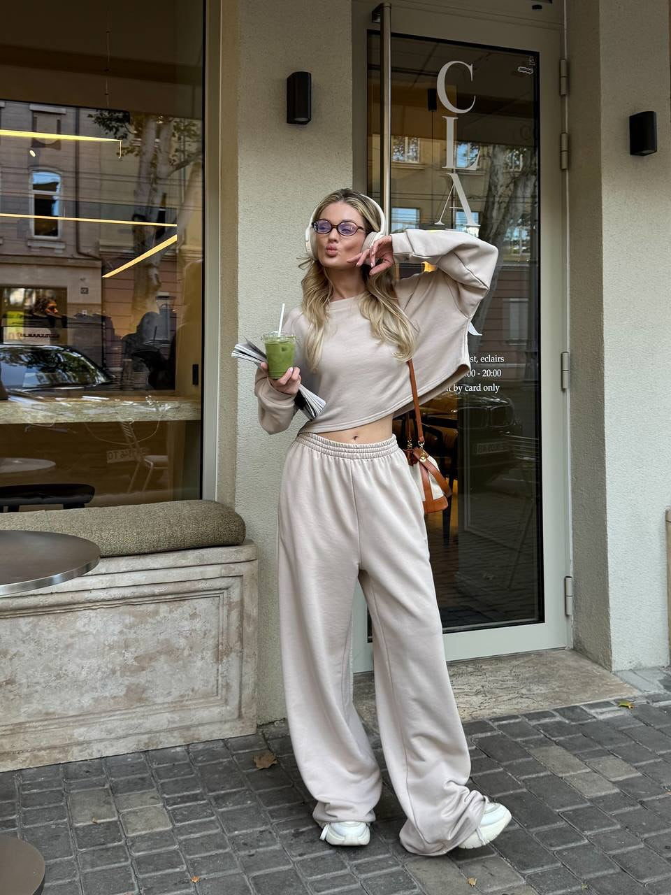 Damen lässiges Lounge-Set mit weitem Schnitt Drune