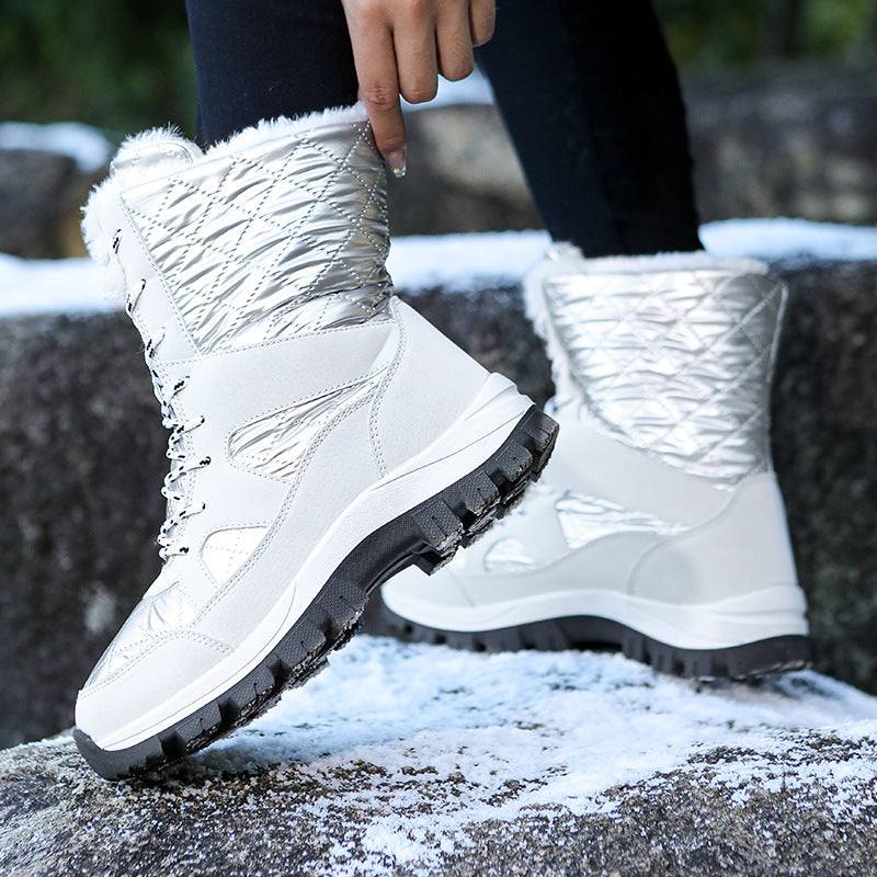 Damen Winterstiefel mit isolierender Fütterung und rutschfester Sohle Drune