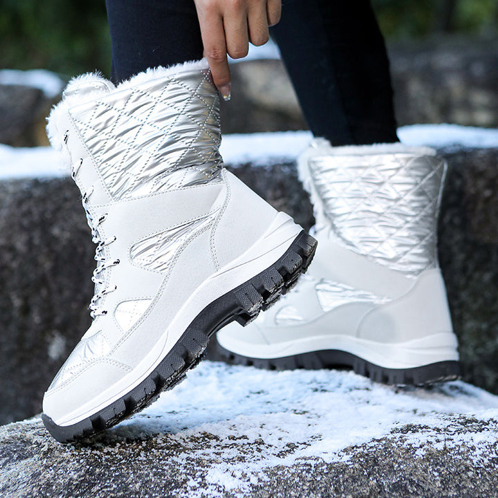 Damen Winterstiefel mit isolierender Fütterung und rutschfester Sohle Drune