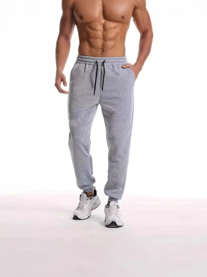 Unisex nan athleisure Jogginghose mit innen angerautem Fleece, elastischem Kordelbund und gerippten Knöchelabschlüssen Drune