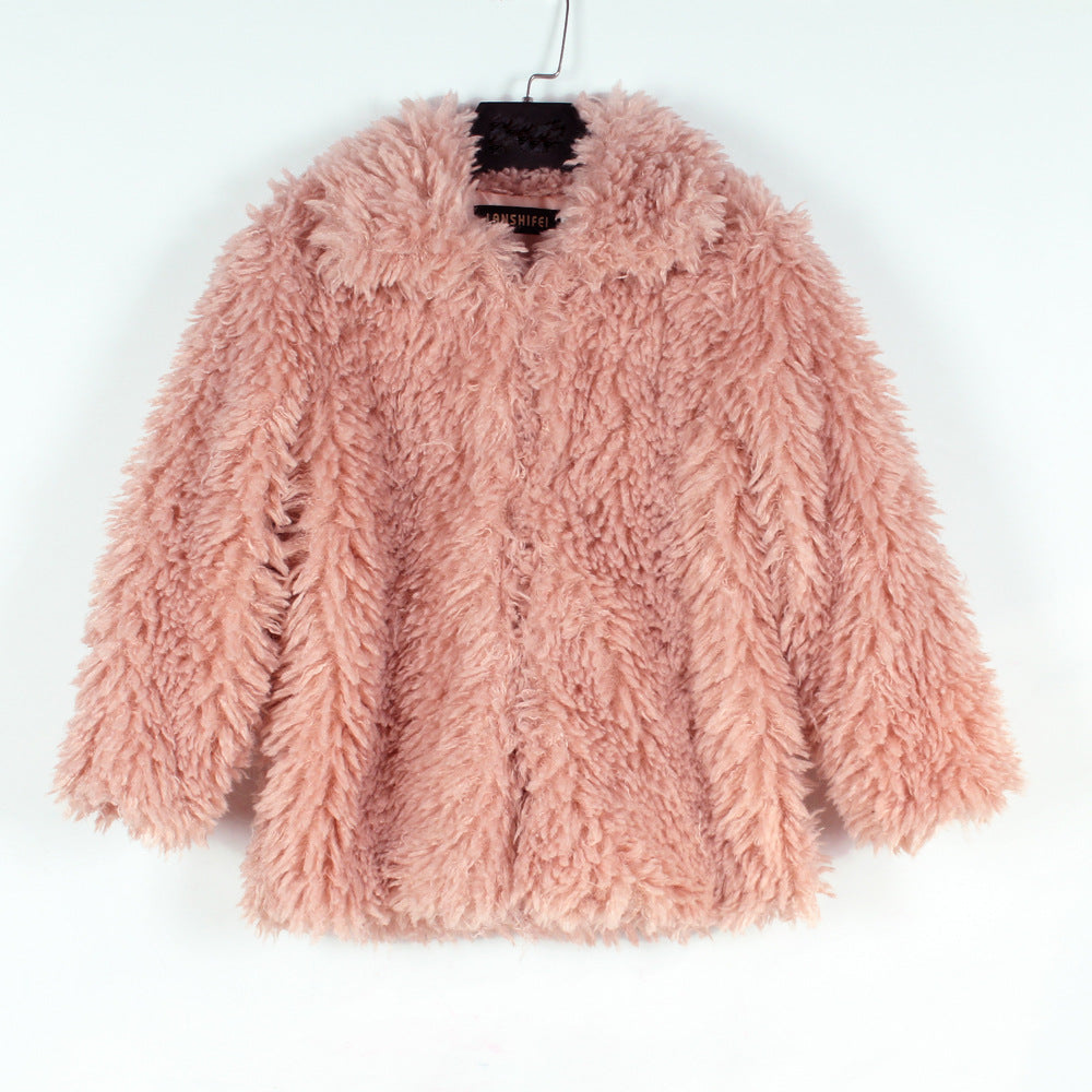 Damen Kuschelige Fleecejacke mit voluminösem Schnitt und großem Kragen Drune