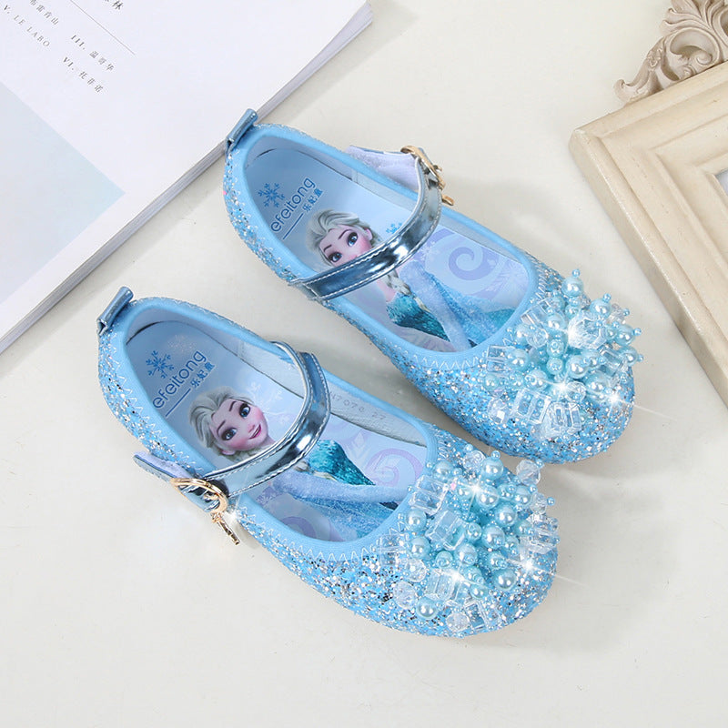 Mädchen Ballerina Schuhe mit funkelnden Perlenapplikationen Drune