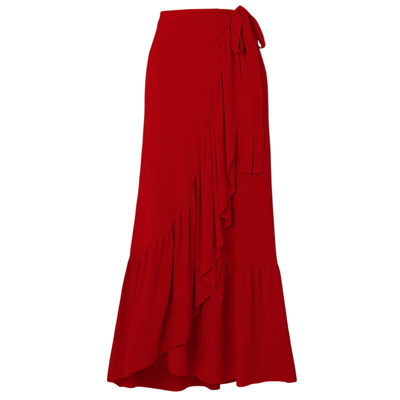 Damen Eleganter V-Ausschnitt Badeanzug mit dekorativem Blumenarrangement Drune
