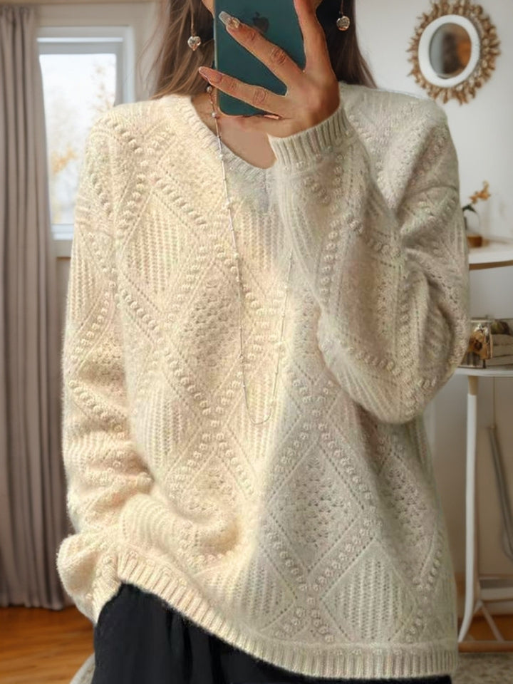 Damen Strickpullover mit strukturierter Verarbeitung und weichem Griff Drune