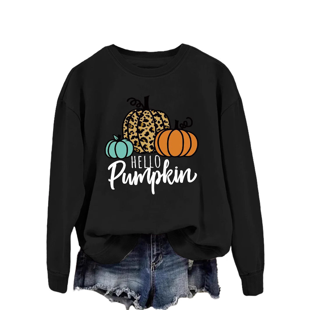 Damen Sweatshirt mit kreativem Herbstmotiv und lässigem Schnitt Drune