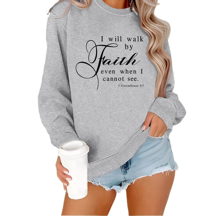Damen Sweatshirt mit inspirierendem Schriftzug und weichem Material Drune