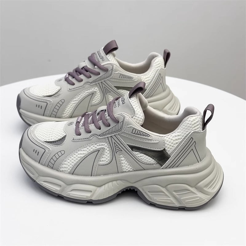 Damen Sportliche Sneakers mit atmungsaktiver Mesh-Oberfläche und gepolsterter Sohle Drune