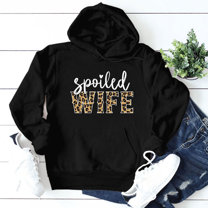 Damen Kapuzenpullover mit kreativem und elegantem Schriftzug Drune