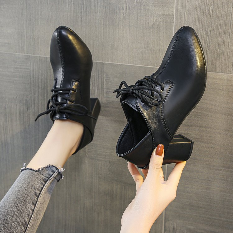 Damen Schnürschuhe mit Blockabsatz und modischem Design Drune