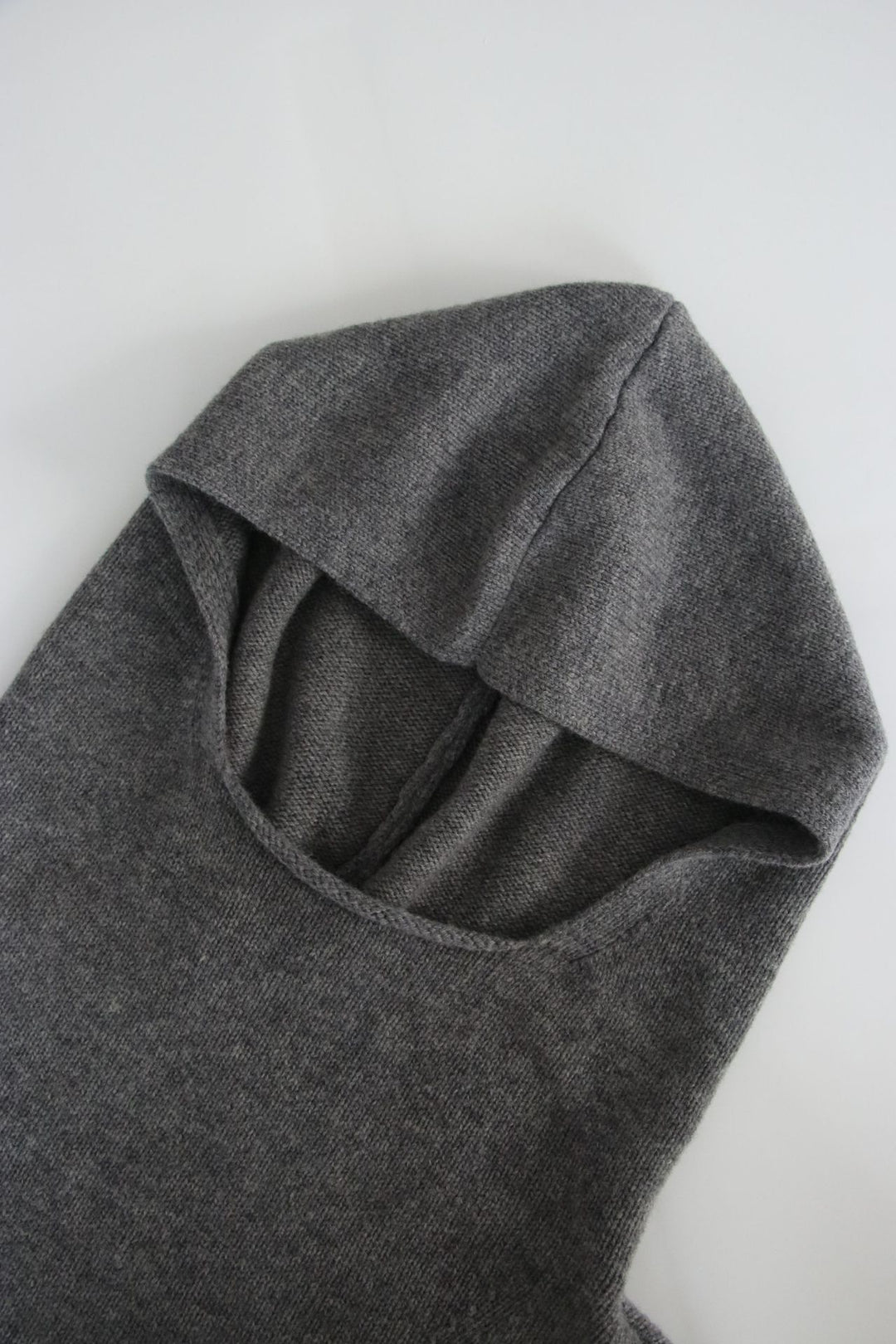 Damen kuscheliger Strickpullover mit Kapuze Drune