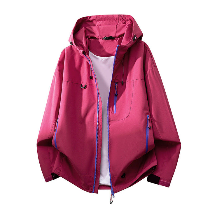 Damen technische Outdoorjacke mit multifunktionalen Taschen und verstellbarem Kapuzensystem Drune