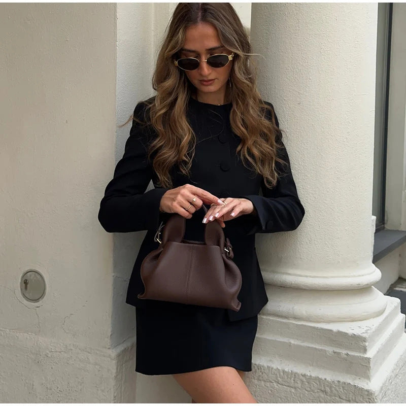 Damen Modisches Blazer-Rock-Set Drune