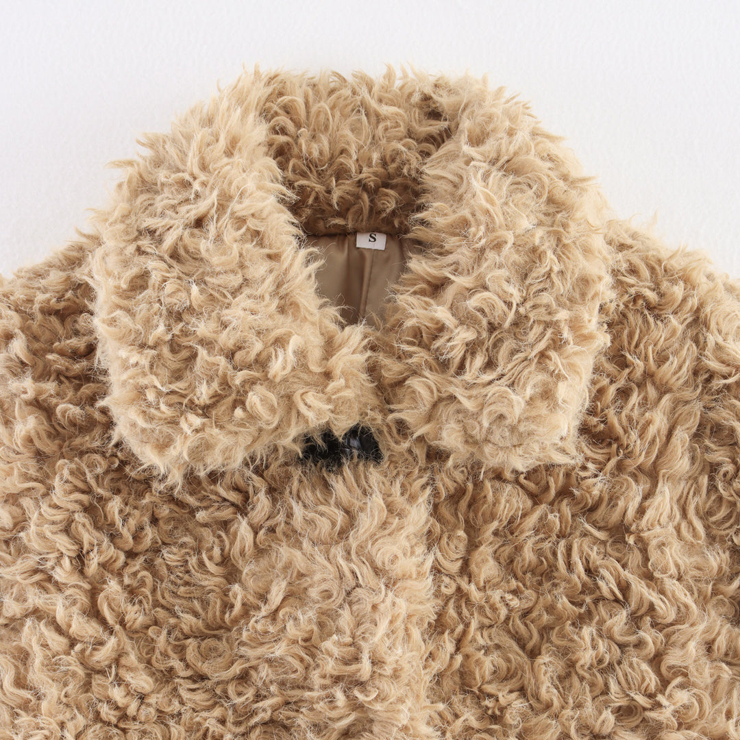 Damen Teddyfelljacke Drune