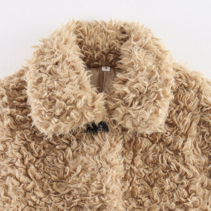 Damen Teddyfelljacke Drune
