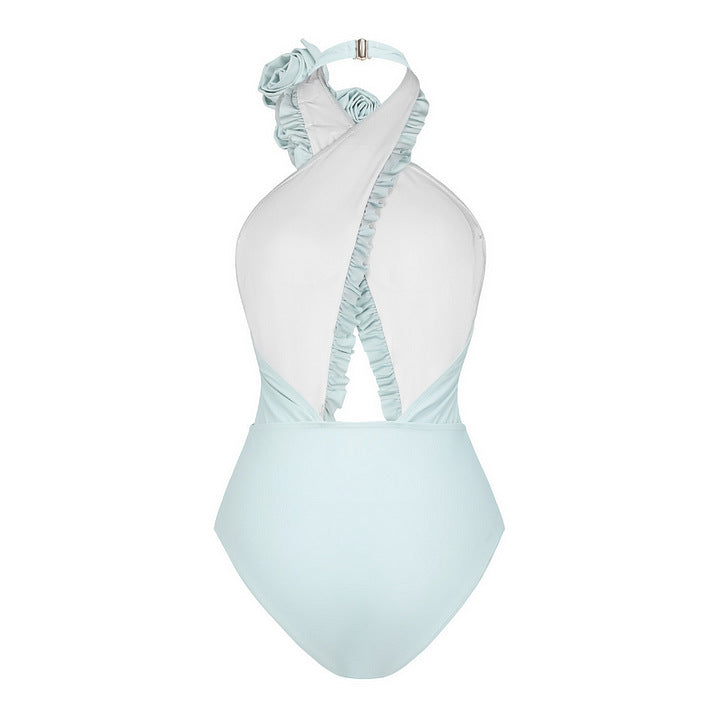 Damen Schwimmanzug mit floralem Design und raffinierter Cut-Out-Optik Drune