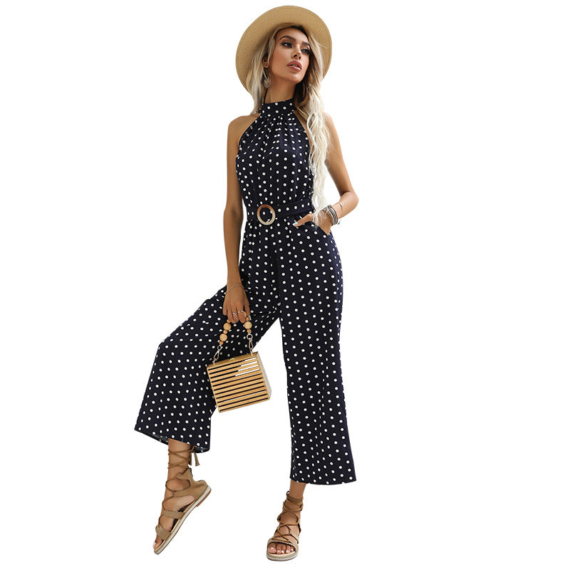 Damen Jumpsuit mit hochgeschlossenem Design und eleganter Taillierung Drune