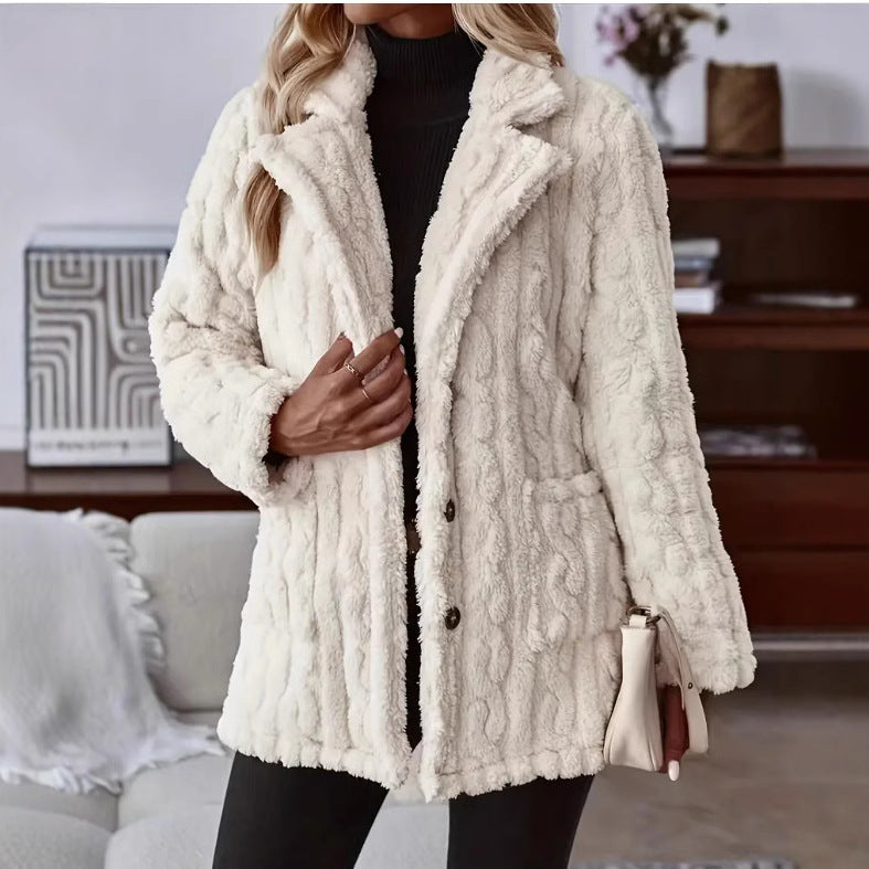 Damen Kuschelige und stilvolle Teddyjacke Drune
