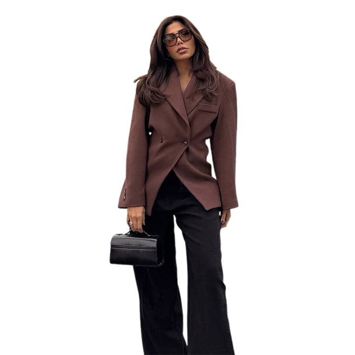 Damen klassischer, taillierter Blazer Drune