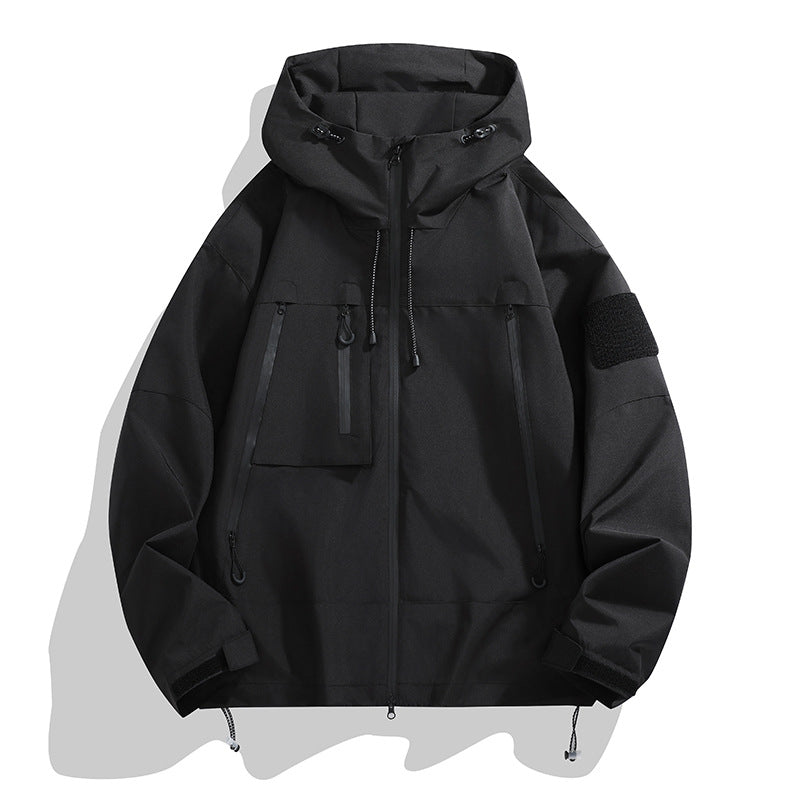 Damen Technische Outdoor-Jacke mit Verstellbarem Kapuzensystem und Multifunktionalen Taschen Drune