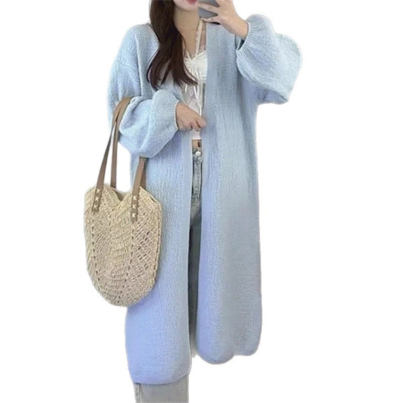 Damen Oversized Kleid mit voluminösen Ärmeln und Knopfdetails Drune