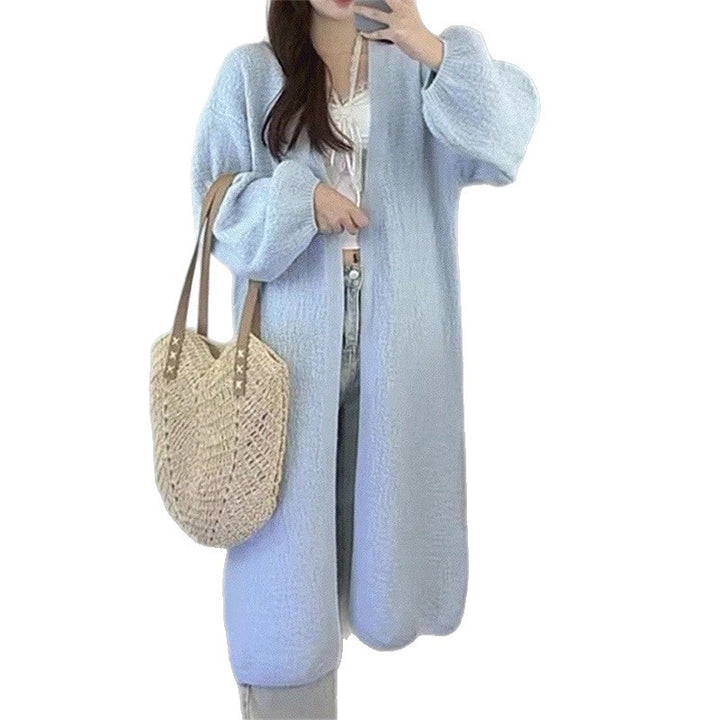 Damen Oversized Kleid mit voluminösen Ärmeln und Knopfdetails Drune