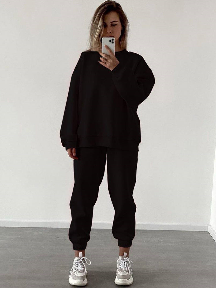 Damen lässiger Sweat-Anzug mit komfortablem Schnitt Drune