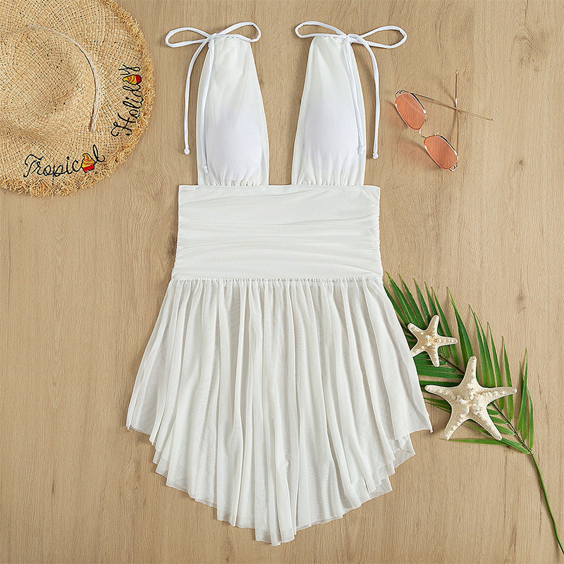 Damen verspieltes Strandkleid Drune