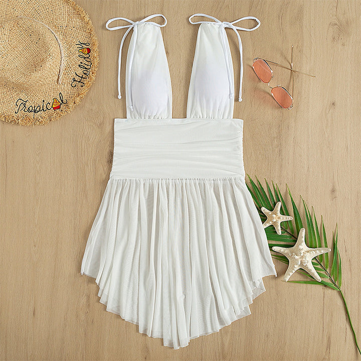 Damen verspieltes Strandkleid Drune