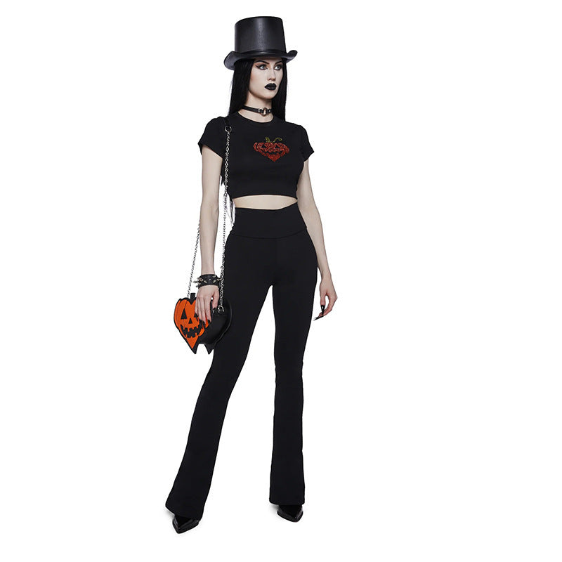 Damen Sportliche Bootcut-Hosen mit hohem Bund und Figur schmeichelndem Schnitt Drune