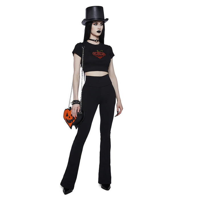 Damen Sportliche Bootcut-Hosen mit hohem Bund und Figur schmeichelndem Schnitt Drune