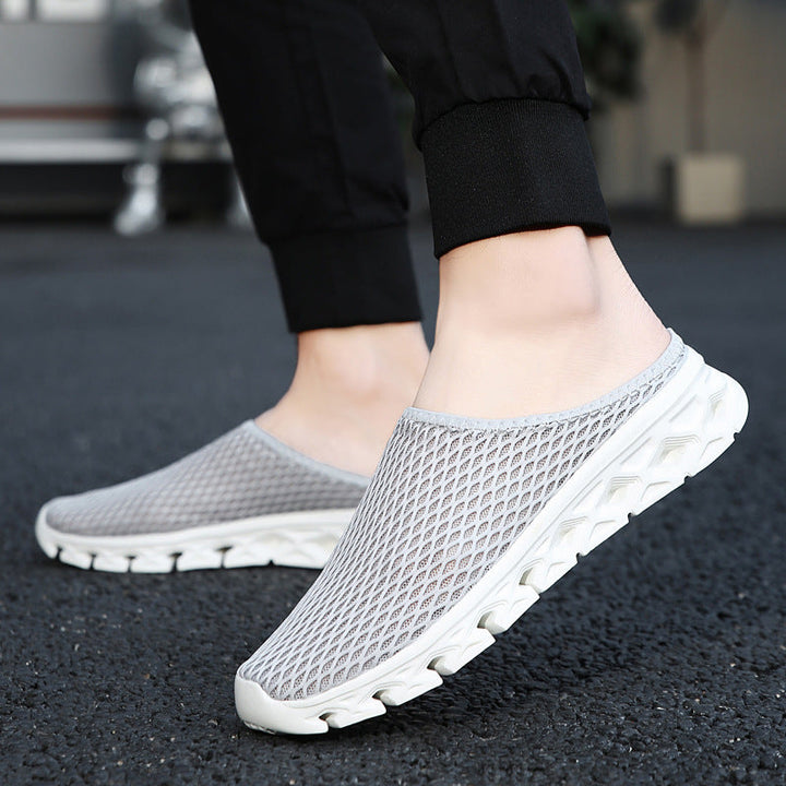 Unisex nan atmungsaktiver Mesh-Muleschuh mit flexibler Wabenlaufsohle und ergonomischem Fußbett Drune