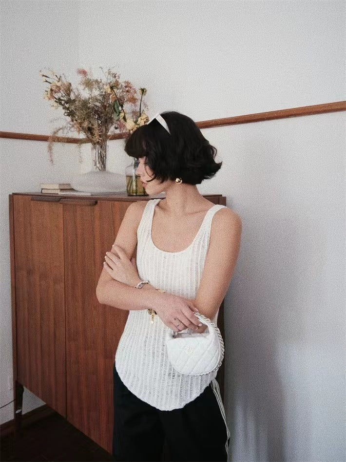Damen Leichtes Strickoberteil mit raffiniertem Muster und modischem Schnitt Drune