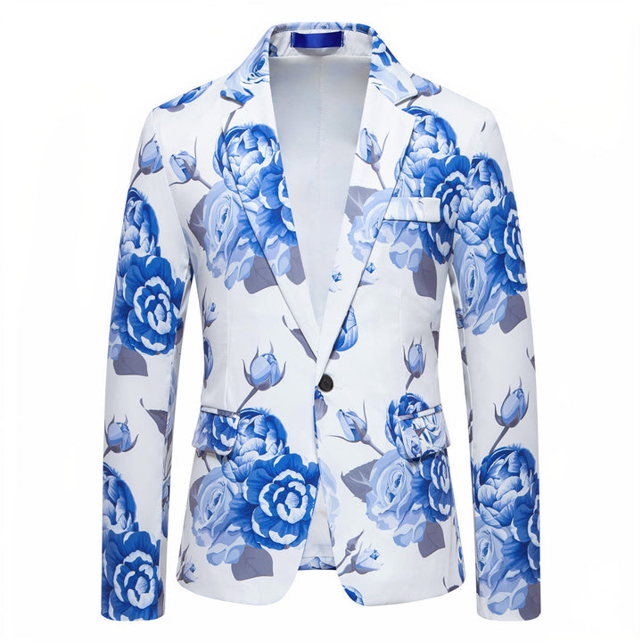 Herren eleganter Blazer mit floralem Design Drune