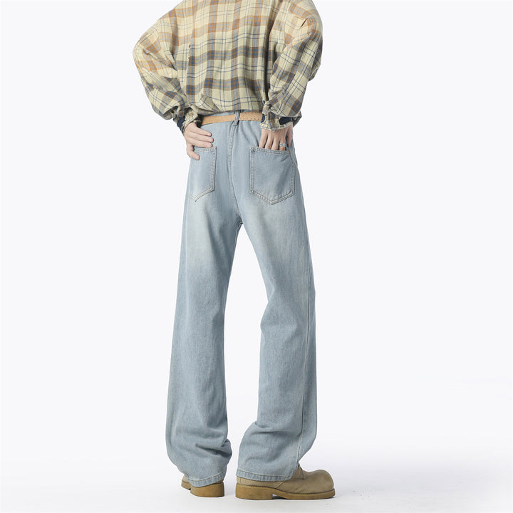 Herren lässige weit geschnittene Denim-Hose Drune