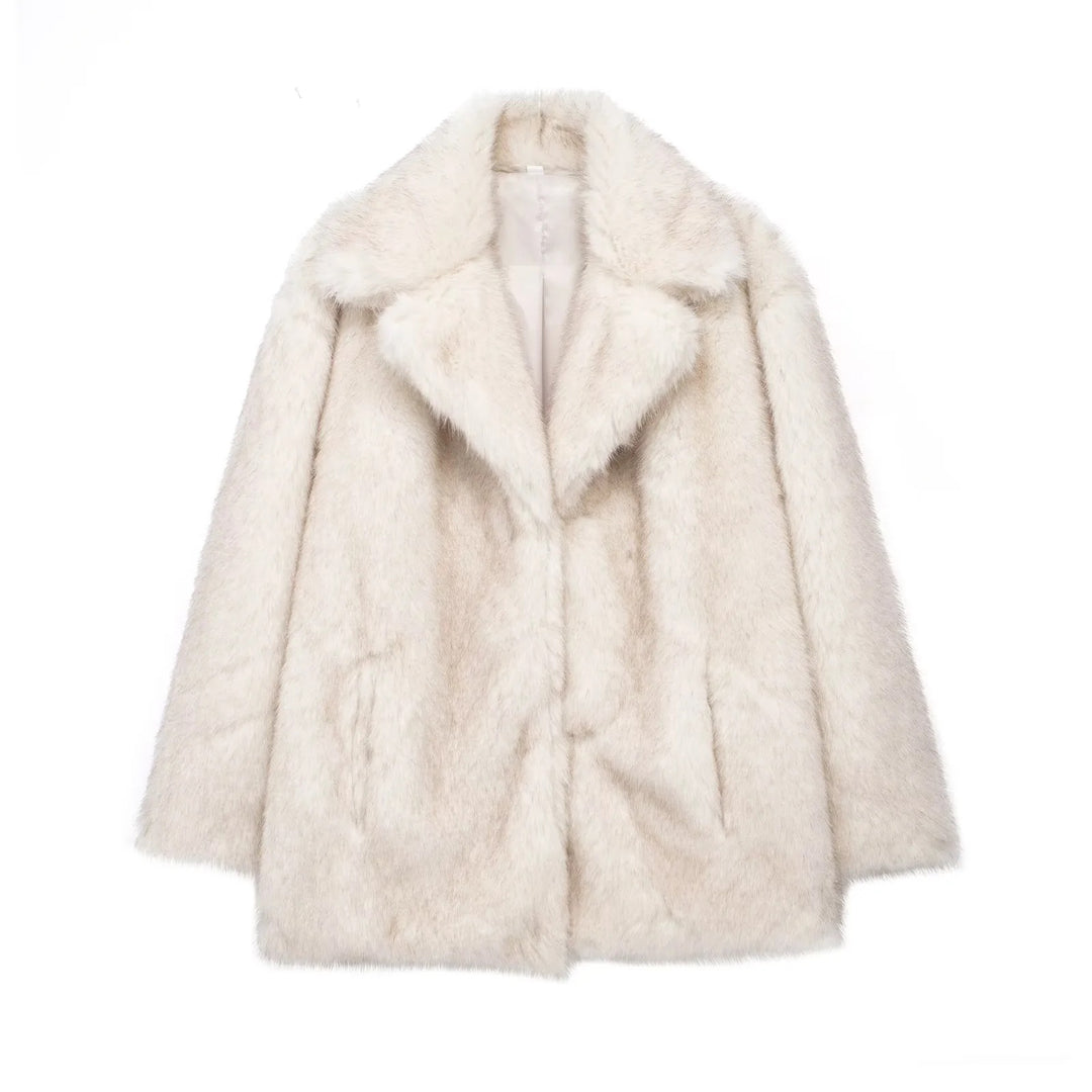 Damen Kunstfell-Jacke Drune