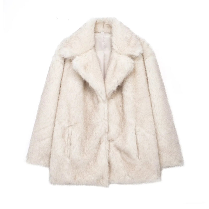 Damen Kunstfell-Jacke Drune
