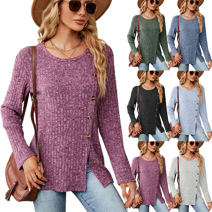 Damen Langärmliges Strickoberteil Drune