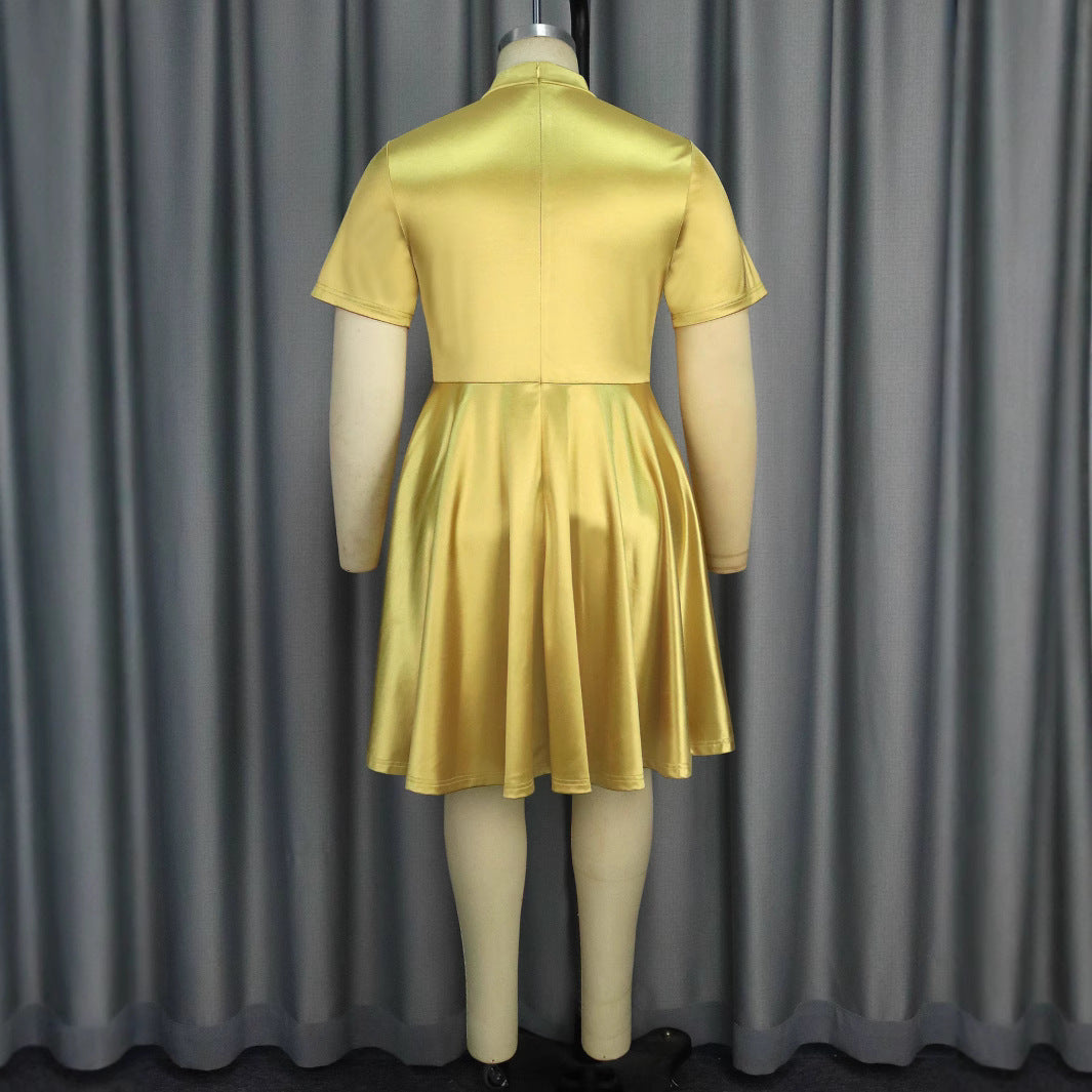 Damen Elegantes Kleid mit Blumendekor Drune