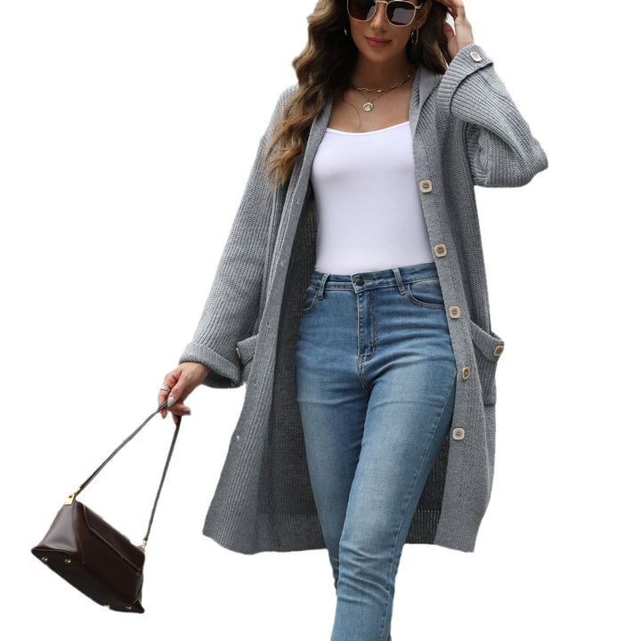 Damen Freizeitiert Strickjacke mit Knopfdetails und lässigem Schnitt Drune